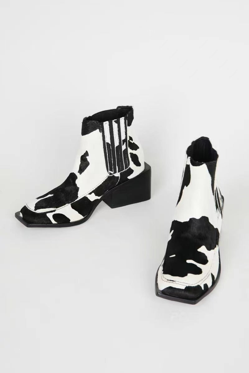 Women Chelsea Boots Autumn Winter Classic Style Women Ankle Boots Concise Warm Shoes Horse Hairs Basic Shoes