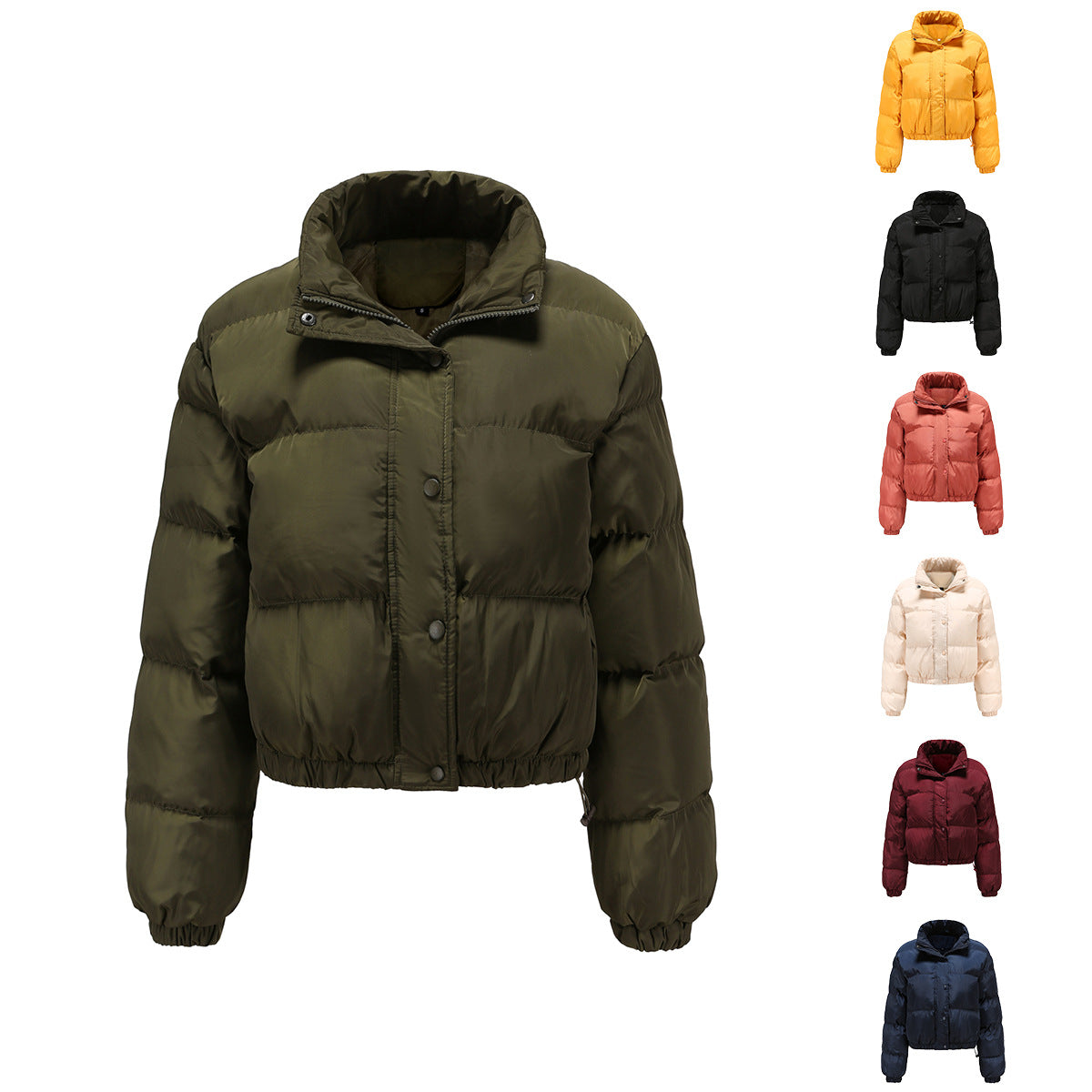 Long sleeved high neck warm jacket