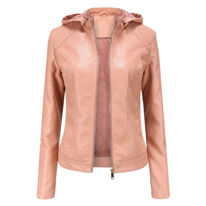 Hooded long sleeved women's jacket