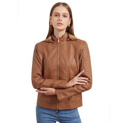 Hooded long sleeved women's jacket