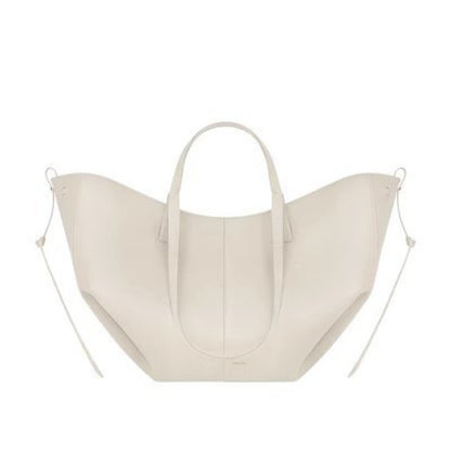 Leather bucket bag handbag tote bag