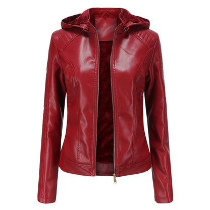 Hooded long sleeved women's jacket