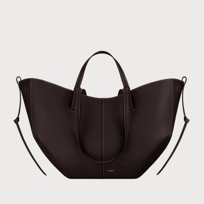 Leather bucket bag handbag tote bag