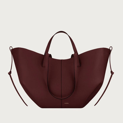 Leather bucket bag handbag tote bag