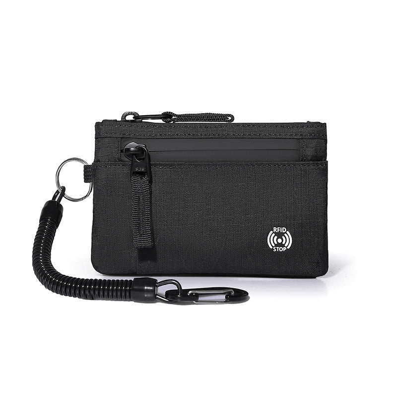 Zero wallet anti-theft card swiping bag X-PAC mini travel wallet with keychain