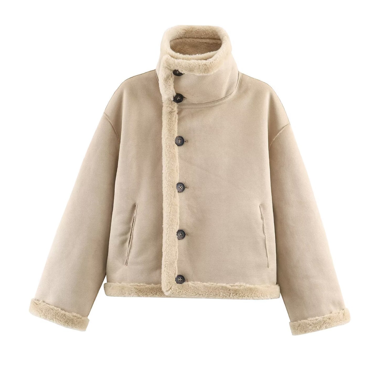 Double sided jacket for women's clothing