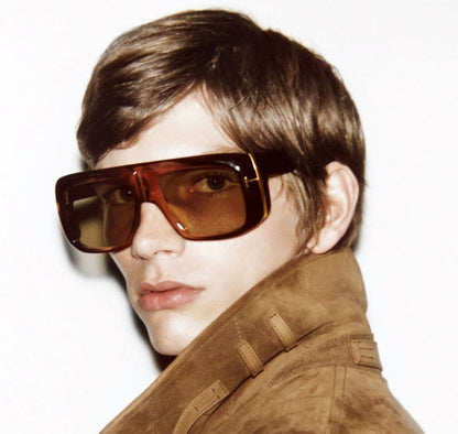 2026 Fashion Oversized Shield Style Gradient Sunglasses