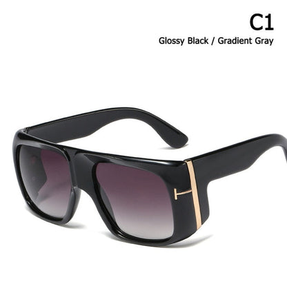 2026 Fashion Oversized Shield Style Gradient Sunglasses