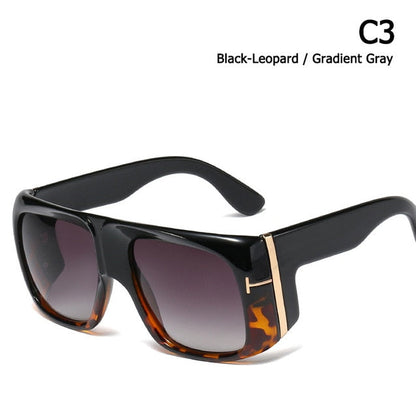 2026 Fashion Oversized Shield Style Gradient Sunglasses