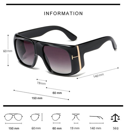 2026 Fashion Oversized Shield Style Gradient Sunglasses